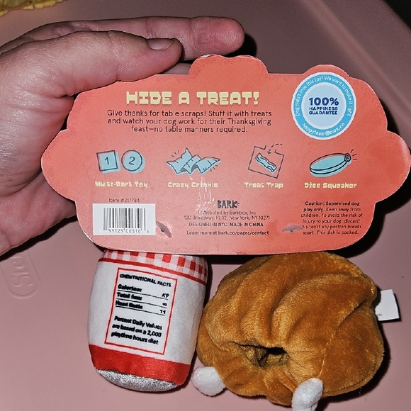 Bark Table Scrap Turkey Plush Set - Brown and Multicolor - Picture 4 of 4